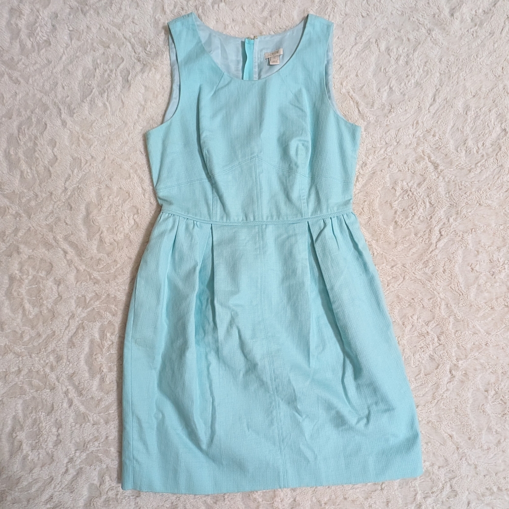 J. Crew Aqua Size 8 Sleeveless Dress